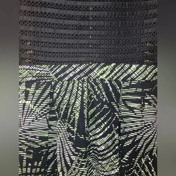 Guess Women's Palm Print A-Line Dress Multicolor Knee Length Casual size M - Picture 13 of 13